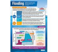 Daydream Education Flooding | Geography Posters | Gloss Paper measuring 850mm x 594mm (A1) | Geography Classroom Posters | Education Charts