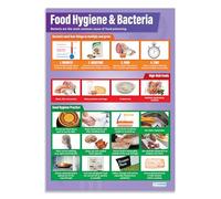 Daydream Education Food Hygiene & Bacteria Poster, Gloss Paper Extra Large A1 (850 mm x 594 mm) - Design & Technology Wall Chart for Classroom & Home