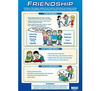 Daydream Education Friendship | PSHE Posters | Gloss Paper measuring 850mm x 594mm (A1) | PSE Classroom Posters | Education Charts