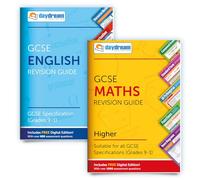 Daydream Education GCSE English & Maths (Higher) Study Pack, The Pocket-Sized Revision Guides, FREE Digital Editions with Over 1, 600 Assessment Questions! - for 2026-2027 exams (Pack of 2)
