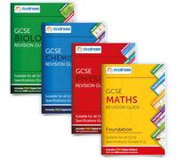 Daydream Education GCSE Maths (Foundation), Biology, Chemistry & Physics Revision Guide Pack, FREE Digital Editions, Accessible on Computers, Phones & Tablets! - for 2026-2027 exams (Pack of 4)