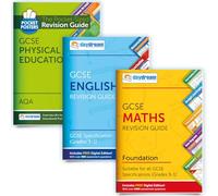 Daydream Education GCSE Maths (Foundation), English & PE (AQA) Revision Guide Pack, Free Digital Editions, Accessible on Computers, Phones and Tablets! - for 2026-2027 Exams (Pack of 3)