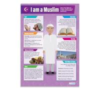 Daydream Education I am a Muslim | Religious Education Posters | Gloss Paper measuring 850mm x 594mm (A1) | Religious Studies Charts for the Classroom | Education Charts