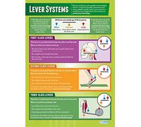 Daydream Education Lever Systems | PE Posters | Laminated Gloss Paper measuring 850mm x 594mm (A1) | Physical Education Charts for the Classroom | Education Charts
