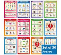 Daydream Education Modern Languages Classroom Posters - Set of 30 - Gloss Paper - LARGE FORMAT - 850mm x 594mm (A1) - Second Language Classroom Decoration