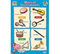Daydream Education Musical Instruments | Early Years & Primary School Posters | Gloss Paper Measuring 485mm × 648mm (C1) | Children’s Learning for The Classroom | Education Charts