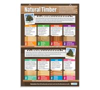 Daydream Education Natural Timber | Design & Technology Posters | Gloss Paper measuring 850mm x 594mm (A1) | Design and Technology Classroom Posters | Education Charts