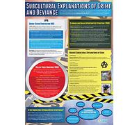 Subcultural Explanations of Crime | Sociology Posters | Laminated Gloss Paper measuring 850mm x 594mm (A1) | Sociology Class Posters | Education Charts by Daydream Education