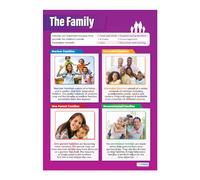 Daydream Education The Family | Child Development Posters | Gloss Paper measuring 850mm x 594mm (A1) | Child Care Class Posters | Education Charts