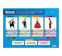 Daydream Education Voices | Music Posters | Laminated Gloss Paper measuring 850mm x 594mm (A1) | Music Charts for the Classroom | Education Charts