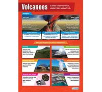 Daydream Education Volcanoes | Geography Posters | Laminated Gloss Paper measuring 850mm x 594mm (A1) | Geography Classroom Posters | Education Charts