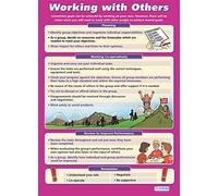 Daydream Education Working with Others | Life Skills Posters | Laminated Gloss Paper measuring 850mm x 594mm (A1) | Functional Skills Classroom Posters | Education Charts