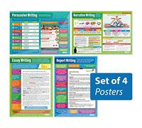 Daydream Education Writing Styles Classroom Posters - Set of 4 - EXTRA LARGE - A1 (850mm x 594mm) - Gloss Paper - English Language Secondary School Wall Charts