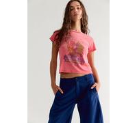 Daydreamer Rolling Stones Dragon Burnout Vintage Tee at Free People in Deep Sea Coral, Size: Small - female