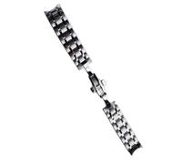 dayeer Curved End Stainless Steel Watch Band for Tissot Library Map T035 410A Wristband Replacement Wrist Belt (Size : 18mm)