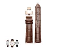 dayeer For Tissot 1853 Le Locle Seastar Gentleman Ballade Men's Women's Leather Watch Strap(Brownp1,19mm)