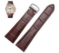 dayeer Genuine Leather Watch Band For Cartier Tank Claire London Solo Mechanical Watch Accessories
