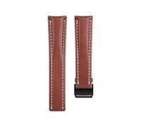 dayeer Genuine Leather Watch Strap For Breitling Avenger Challenger Superocean Heritage Colt Blackbird Reconnaissance watchband(Brownb,24-22mm)