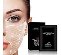 dayeer Hyaluronic Acid Microcrystalline Lifting Decree Patch, Beauty Face Nutrition Wrinkle Removal Lift Sticker, Instant Beauty Nasolabial Folds Anti-Wrinkle Mask Anti-Aging Stickers Face (10 Pair)