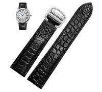 dayeer Leather Watch Strap For Cartier TANk SOLO RONDE London Kalibo Watch Chain with Folding Buckle