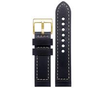 dayeer Leather Watch Strap For Hamilton Khaki Field H70555533 H70455533 Little Red Cap Men Watchband(Browng3,22mm)