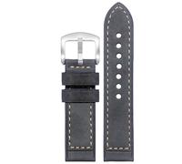 dayeer Leather Watch Strap For Hamilton Khaki Field H70555533 H70455533 Little Red Cap Men Watchband(Gray mattes7,20mm)
