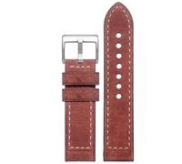 dayeer Leather Watch Strap For Hamilton Khaki Field H70555533 H70455533 Little Red Cap Men Watchband(Browns6,20mm)