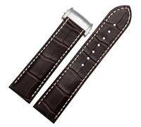 dayeer Men's Leather Watch Strap For Hamilton Khaki Jazz Aviation Folding Buckle Watch Band(Browns b2,20mm)