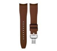 dayeer Silicone Watch Strap For HAMILTON Arc-shaped Interface Pin Buckle Butterfly Buckle Bracelet
