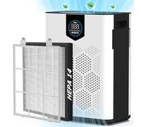 DAYETTE Air Purifiers for Home with H14 Hepa Filters, Air Purifiers for Home Large Room with Washable PreFilters Up to 3000 Ft², Air Quality Monitor, 22dB Sleep Mode for Bedroom