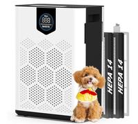 DAYETTE Air Purifiers for Home Large Room Up to 3000 Ft² with HEPA 14 Filter, Pet Air Purifier with Washable Prefilter for Bedroom, Air Cleaner for Smoke Dust Pets Hair Odor, White