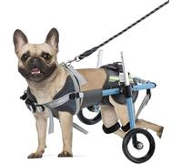 DAYGIFT Adjustable Dog Wheelchair for Back Legs,Pet Wheelchairs with Disabled Hind Legs Walking Stabel & Light Weight,Dog Hind Leg Rehabilitation Wheelchair,Blue-X-Small