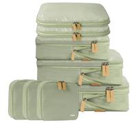 DAYGOS 8 Set Compression Packing Cubes for Suitcases, Waterproof Travel Compression Organisers Bags for Backpack Luggage, Tear-resistant Travel Cube for Holiday Accessories & Essentials