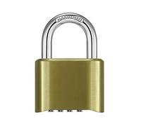 DAYGOS Outdoor Combination Padlock with 4 Digit Code, 52mm Heavy Duty Combination Lock for Gym Locker, [Weatherproof] Pad Lock with 8mm Steel Shackle for Garage, Gate, Shed, Fence, Warehouse - Gold