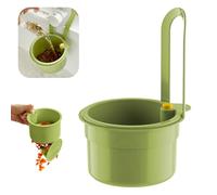 Dayinkes Sink Strainer Basket, Hang on Faucet Kitchen Sink Drain Basket, With Push to Empty & Detachable Fast-Drain Mesh, Multifunctionfor Kitchen Tools for Food Waste Removal & Veggie Washing (green)
