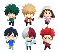 DAYIYUE 6 Pcs MHA Anime Figure Deku/Izuku Midoriya Katsuki Bakugo Shoto Todoroki Ochaco Uraraka Figures 9.5CM PVC Statue Chibi Style Model