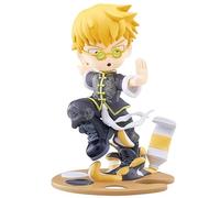 DAYIYUE Shigeo Kageyama/Mob Arataka Reigen Figure Statue Anime Psycho 100 Chinese Kung Fu Costume Standing Posture 11CM Figures PVC Model for Home Decor and Collectible Gift (Arataka Reigen)