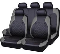 DAYKET Car Leather Seat Cover Sets for Renault Captur II I/Captur E-TECH 2.Gen/1.gen 2013 2014 2015 2016 2017 2018 2019 2020-2025, 9pcs Set Auto Four Seasons Seat Universal Full Set Interior,C