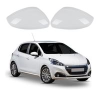 DAYKET Car Wing Mirror Cover, For Peugeot 208 2012-2019,Side Wing Rearview Mirror Cover,White