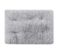 DAYKETNE Dog Bed Large Washable,Crate Mattress with Non Skid Bottom,Soft Warm Medium Pet Cat Beds Cushion Mattress,LightGray-95X65cm