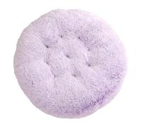 DAYKETNE Donut Dog Bed,Calming Round Fluffy Dog Beds Washable Cat Bed,Long Plush Dog Pillow Basket for Large Medium Small Pet,PurpleA-60CM