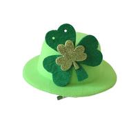 DAYLIGHE Irish National Day Small Green Hat With Shamrock And Hair Clip Great For StPatricks Day Party Gathering Dressingup