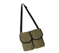 DAYLIGHE Unisex Messengers Bag Water Resistant Nylon Fabric Multi Functional Pockets Outdoor Casual Shoulder Bag Fashionable Retro Crossbody Purse