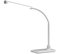 Daylight UnoPro Table - New, 6,000K LEDs, 1,150 Lux, 4 Brightness Levels, Anti-Glare Shade, Flexible Arm, Pivoting Head Joint - Ideal for Sewing, Reading, Crafts - White