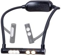 Daylight DuoNeck Go Rechargeable LED Neck Reading Light - 95+ CRI Hands-Free Book Light, Floodlight & Spotlight, 3 Color Temps, USB-C, 100-Hr Battery for Reading, Knitting, Crafts