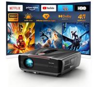 Daylight Projector 2400 ANSI Ultra HD 4K HDR10 Daytime Smart Projector with Wi-Fi 6 Bluetooth 5.4,TOF Autofocus,HDMI eARC/CEC,2*38W DB Audio,2026 Upgraded Auto Lens Cap for Home Cinema Gaming Ceiling