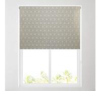 Daylight Roller Blinds, Various Designs, Metal Tube - FREE CUT TO SIZE SERVICE (5ft (153cm), Natural Geometric)