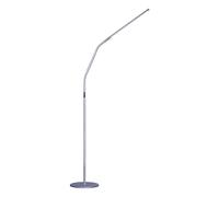 Daylight Slimline 4 LED Floor Lamp - 6,000K, 3,200 Lux, 4 Brightness Levels, USB-C Port for Fast Charging - Sleek Design, Anti-Glare Shade, Flexible Height Adjustment - Ice Grey
