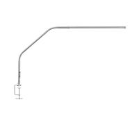Daylight Slimline 4™ LED Table Lamp - 6000K, 3200 Lux, 4 Brightness Levels, USB-C Charging Port, Anti-Glare Diffuser, Adjustable Desk Light for Art, Crafts, Sewing & Nail Salon, Brushed Steel
