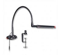 Daylight Techne 2 Led Work Lamp Black/orange Universal Easel & Workbench Clamp Anti-Glare 95+ Cri Ideal For Artists & Drafters